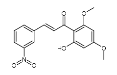 2'-Hydroxy-4',6'-dimethoxy-3-nitro-chalkon Structure