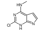 2-氯-n-甲基-7h-吡咯并[2,3-d]嘧啶-4-胺结构式