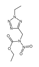 ethyl N-[(2-ethyltetrazol-5-yl)methyl]-N-nitrocarbamate结构式