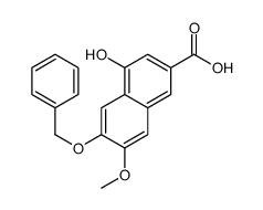4-羟基-7-甲氧基-6-(苯基甲氧基)-2-萘羧酸结构式