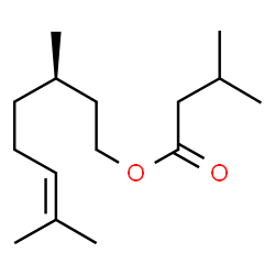 (R)-3,7-dimethyloct-6-enyl isovalerate结构式