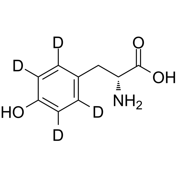 D-Tyrosine-d4结构式