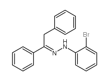N-(2-溴苯基)-N-(1,2-二苯基亚乙基)肼结构式