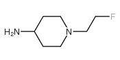 1-(2-fluoroethyl)-4-Piperidinamine Structure