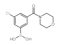 (3-Chloro-5-(morpholine-4-carbonyl)phenyl)boronic acid Structure