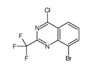 8-溴-4-氯-2-(三氟甲基)喹唑啉结构式