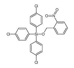 tris(4-chlorophenyl)-[(2-nitrophenyl)methoxy]silane结构式