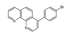4-(4-bromophenyl)-1,10-phenanthroline结构式