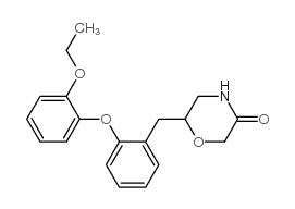 6-[(2-乙氧基苯氧基)苯基甲基]-3-吗啉酮结构式