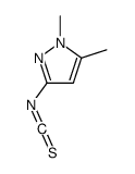 3-异硫代氰酰基-1,5-二甲基-1H-吡唑结构式