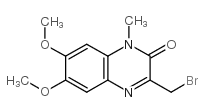 3-溴甲基-6,7-二甲氧基-1-甲基-2(1H)-喹唑酮结构式