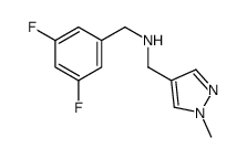 1-(3,5-Difluorophenyl)-N-[(1-methyl-1H-pyrazol-4-yl)methyl]methan amine结构式