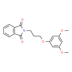 2-[3-(3,5-二甲氧基苯氧基)丙基]异吲哚-1,3-二酮结构式