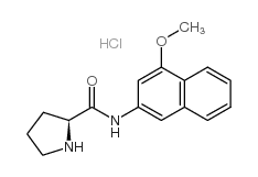 L-Proline 4-methoxy-β-naphthylamide hydrochloride structure