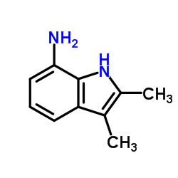 2,3-二甲基-1H-吲哚-7-胺结构式