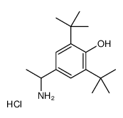 4-(1-aminoethyl)-2,6-ditert-butylphenol,hydrochloride Structure