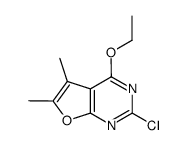 2-chloro-4-ethoxy-5,6-dimethylfuro[2,3-d]pyrimidine Structure
