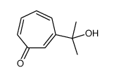 3-(2-hydroxypropan-2-yl)cyclohepta-2,4,6-trien-1-one结构式