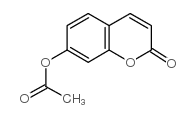 (2-oxochromen-7-yl) acetate Structure