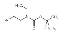 (2-氨基乙基)-乙基氨基甲酸叔丁酯结构式