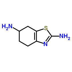 (S)-2,6-二氨基-4,5,6,7-四氢苯并噻唑结构式