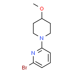 2-bromo-6-(4-Methoxypiperidin-1-yl)pyridine Structure