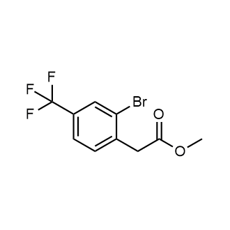 2-(2-溴-4-(三氟甲基)苯基)乙酸甲酯结构式