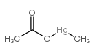 methyl mercuric acetate Structure
