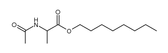 DL-N-acetyl alanine n-octyl ester Structure