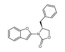 (S)-3-(benzofuraN2-yl)-4-benzyloxazolidin-2-one结构式