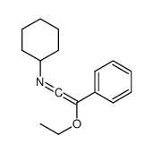 N-cyclohexyl-2-ethoxy-2-phenylethenimine结构式
