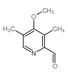 4-methoxy-3,5-dimethylpicolinaldehyde Structure