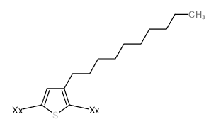 聚(3-癸基噻吩-2,5-二基)结构式