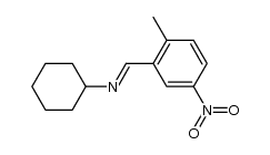 N-(2-methyl-5-nitrobenzylidene)cyclohexanamine结构式