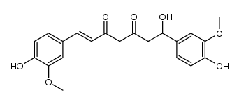 (1ξ)-1-hydroxy-1,7-bis(4-hydroxy-3-methoxyphenyl)-6-heptene-3,5-dione结构式