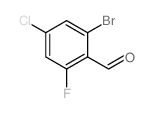2-溴-4-氯-6-氟苯甲醛结构式