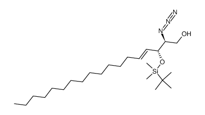 (2S,3R,4E)-2-AZIDO-3-(TERT-BUTYLDIMETHYLSILYL)-ERYTHRO-SPHINGOSINE Structure