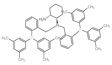 (1R,2R)-N1,N2-双[[2-[双(3,5-二甲基苯基)膦]苯基]甲基]-1,2-环己二胺结构式