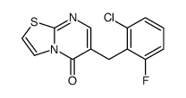 6-[(2-chloro-6-fluorophenyl)methyl]-[1,3]thiazolo[3,2-a]pyrimidin-5-one Structure