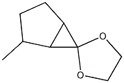 Spiro[bicyclo[3.1.0]hexane-6,2-[1,3]dioxolane],2-methyl-,[1R-(1-alpha-,2-bta-,5-alpha-)]- (9CI) Structure