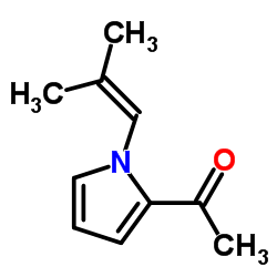 Ethanone, 1-[1-(2-methyl-1-propenyl)-1H-pyrrol-2-yl]- (9CI)结构式