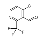 4-氯-2-(三氟甲基)烟醛结构式