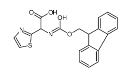 {[(9H-Fluoren-9-ylmethoxy)carbonyl]amino}(1,3-thiazol-2-yl)acetic acid结构式