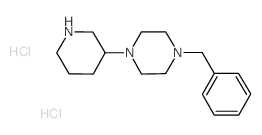1-Benzyl-4-(3-piperidinyl)piperazine dihydrochloride Structure