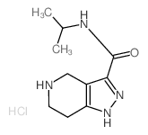 N-Isopropyl-4,5,6,7-tetrahydro-1H-pyrazolo[4,3-c]-pyridine-3-carboxamide hydrochloride结构式