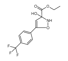 ethyl 3-hydroxy-5-[4-(trifluoromethyl)phenyl]-2,3-dihydro-3-isoxazolecarboxylate Structure