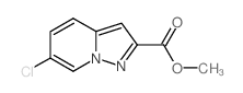 6-氯吡唑并[1,5-a] 吡啶-2-羧酸甲酯结构式