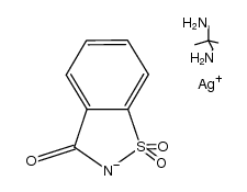 silver(saccharinate)(1,3-diamino-2,2-dimethylpropan) Structure