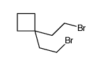 1,1-bis(2-bromoethyl)cyclobutane Structure