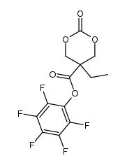 pentafluorophenyl 5-ethyl-2-oxo-1,3-dioxane-5-carboxylate Structure